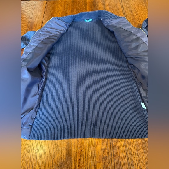 J. MCLAUGHLIN Andi Jacket Fairfax Crest Puffer Vest Design Knit Sleeves Size M - Picture 5 of 11